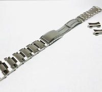 Oyster rivet style stainless steel bracelet 20mm