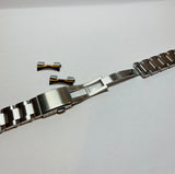 Oyster rivet style stainless steel bracelet 20mm (Rolex 1601) - ALPHA EUROPE