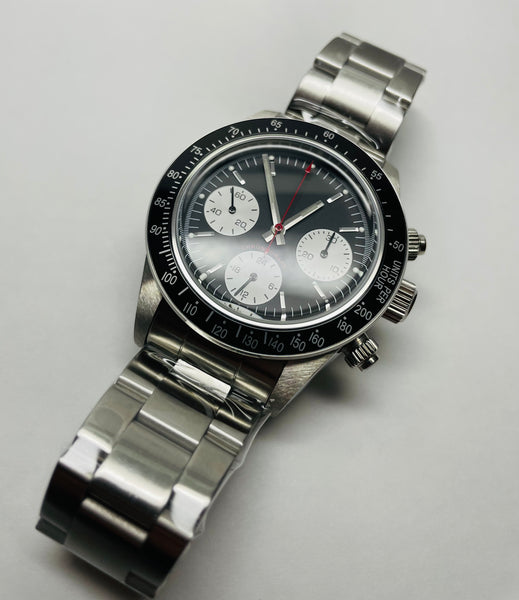 No logo mechanical chronograph watch - ALPHA EUROPE