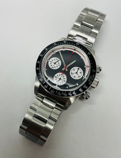 No logo mechanical chronograph watch - ALPHA EUROPE