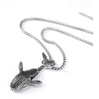 Charm Blue Whale Jumping Pendant Necklace - ALPHA EUROPE