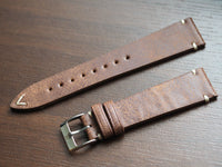 Genuine Italian leather watch strap 20mm - ALPHA EUROPE